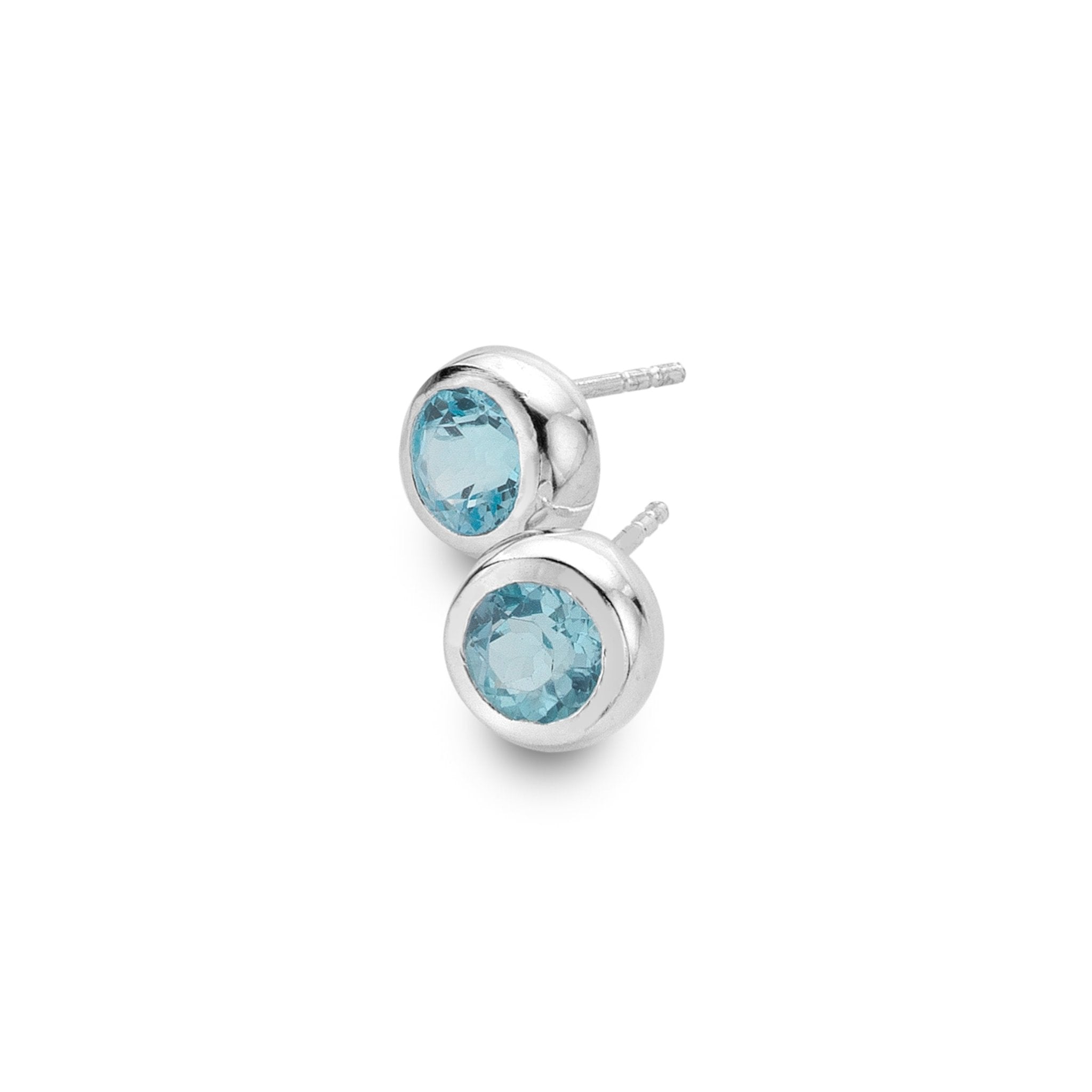 Blue Topaz Studs